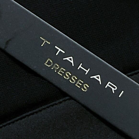 T Tahari Womens Dress sz S new nwt $98 Black Illusion Studded Scuba Stretch o507 - Picture 9 of 12